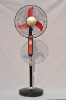 2011 16"solar rechargeable stand fan with LED lamps CE-12V16B