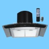 2011 best seller black chimney SS+Tempered Glass range hood NY-900A19,with remote control and smoke sensor