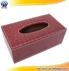 2011 fashion luxury red leather tissue boxes
