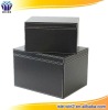 2011 fashion royal luxury black leather box for home storage