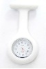 2011 new design pocket watch white color sillicon nurse watch