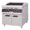2011 year new  Gas Lava Rock Char Broiler With Cabinet(GPL90)