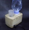 2012 Air Innovations Personal Travel Ultrasonic Humidifier in Wooden Surface, Bottle Water Basin & Adjustable Mist Output-GH2193