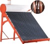 2012 hot sale /Color steel/ CE/SRCC/Copper Coil pressurized with assistant tank solar water heater