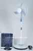 2012 new model 16"solar rechargeable emergency stand fan SF-12V16D