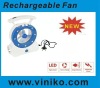 22 LED Emergency rechargeable fan & fan lamp & 22 LED light with fan