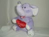 22cm Stuffed Toy-A Holding Heart Elephant