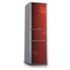 235L Colored Crytal glass Door Refrigerator