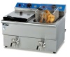 24L Counter Top Electric Fryer (Double tanks&8L each tank) with CE approval