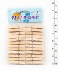 24PC WOODEN CLOTHESPINS