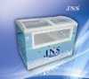 280L visible freezer with sticker