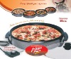 2pcs electric pizza pans makers  w/glass lid