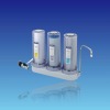 3 Stage Water Filter With Metal Connector & Clear Bottle