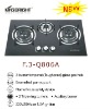 3-burner matte steel top Gas Hob, European kitchen appliance