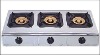 3 burner stainless steel table gas cooker  QS-T303
