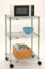 3-tier small microwave cart