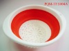 3-tiers telescopic red cleaning vegetable basket 004A