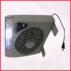 30LED oscillating solar fan