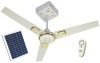 36"-64" Solar Ceiling Fan w/ Remote&Light,AC & DC Fan