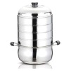 4 Stainless Steel layers Food Steamer Boiler
