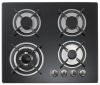 4 burners tempered glass built-in gas cooker