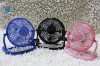 4 inch Black/blue/pink mini 360 degree usb plastic toy fan,usb mini deak fan,usb mini electric fan