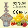 4 layers high-grade stainless steel chocolate fountain