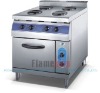 4-plate commercial induction cooker with electric oven (square)*