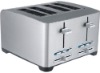 4 slice 1600W  SS Wide slot  toaster with GS/CE/CB/RoHS