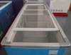 408L Double Sliding Glass Door Island  Chest Freezer  with CE