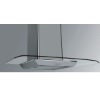 430# stainless steel body with tempered glass panel push switch range hood
