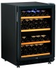 46 bottles PVC balck door air-cooling compressor wine cooler