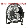 4inch fashionable Fan USB Mini Fan,6inch Metal mini usb fan
