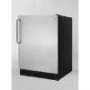 5.5 Cu. Ft. Capacity Compact All-refrigerator Automatic Defrost Adjustable Glass Shelves Hidden Evaporator