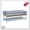 5 Section Stainless Steel Bain Marie With Stand