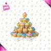 5-Tier metal cupcake stand