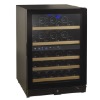 54 Bottles Dual zone Full glass with recessed handle Wine cooler