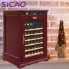 55 bottles wooden wine cooler with single temperature zone