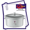 6.5L White Pot Slow Cooker Oval Shape Without Panel