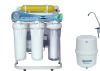 6 stage under sink ro water purifier/filter with pressure gauge & steel shelf