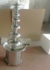 7 tiers large stainless steel chocolate fountain machine