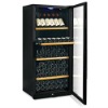 72 bottles Black PVC single zone Wine refrigerators