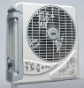 8'' Oscillating Rechargeable fan with Lamp