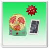9" solar Rechargeable Desk Fan WITH Lights
