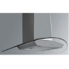 90CM stainless steel body with tempered glass panel push switch range hood