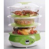 9L 850W 3 layers Plastic Food Steamer with GS/ROHS/CE