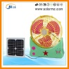 9inch Solar rechargeable table fan with emergency lightTD-188 CE,UL,SONCAP........