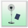 AC & DC Solar emergency rechargeablestand fan
