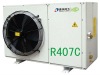 Air source 65C water outlet R407C heat pump air conditioner