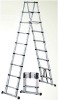 Aluminium step Telescopic Dual Ladder  extension ladder